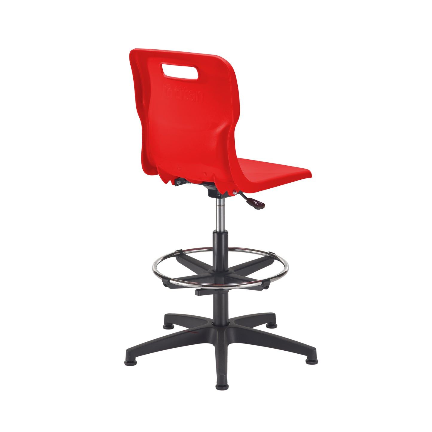 Titan Swivel Senior Chair with Plastic Base, Castors and D-Kit
