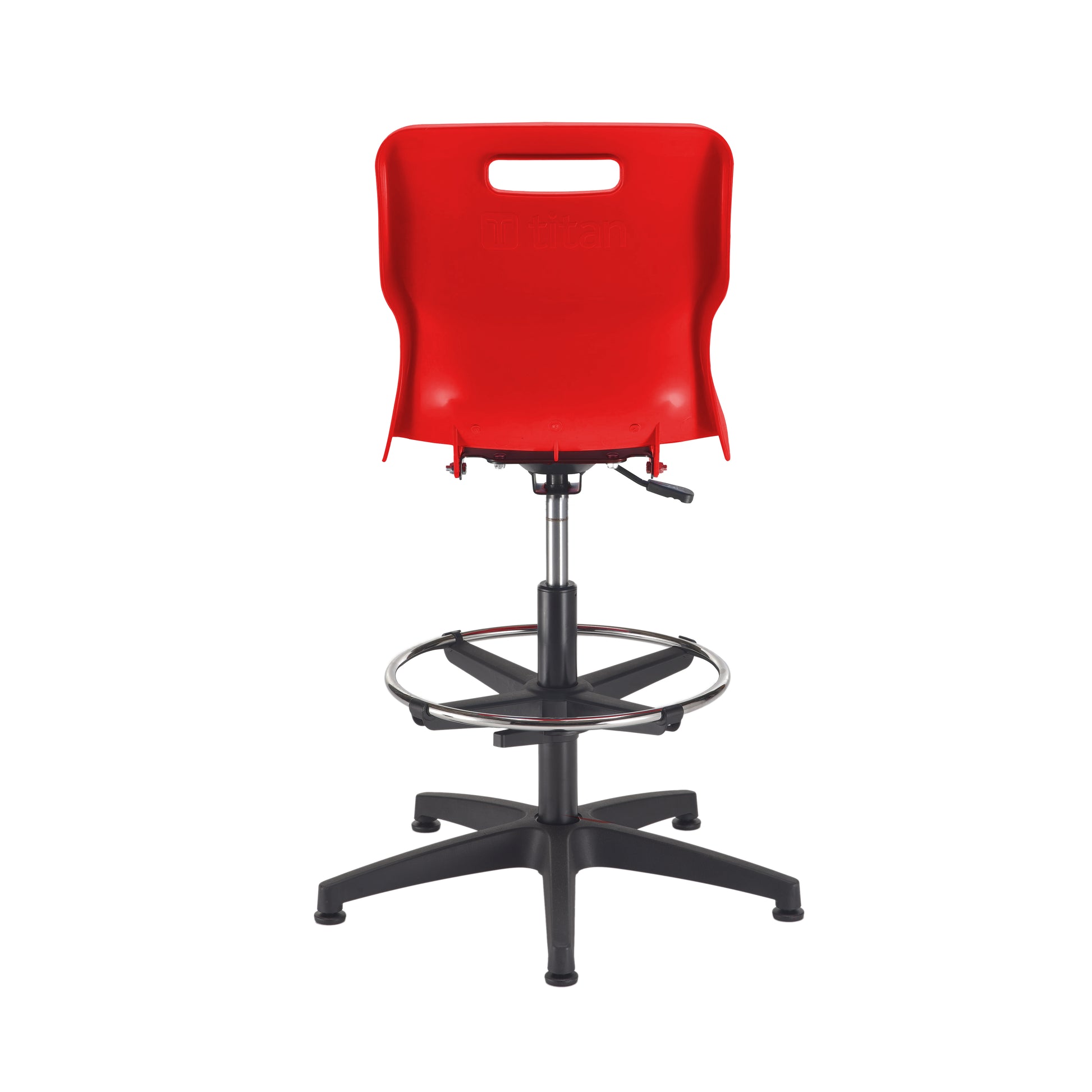 Titan Swivel Senior Chair with Plastic Base, Castors and D-Kit
