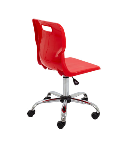 Titan Swivel Senior Chair with Chrome Base and Castors
