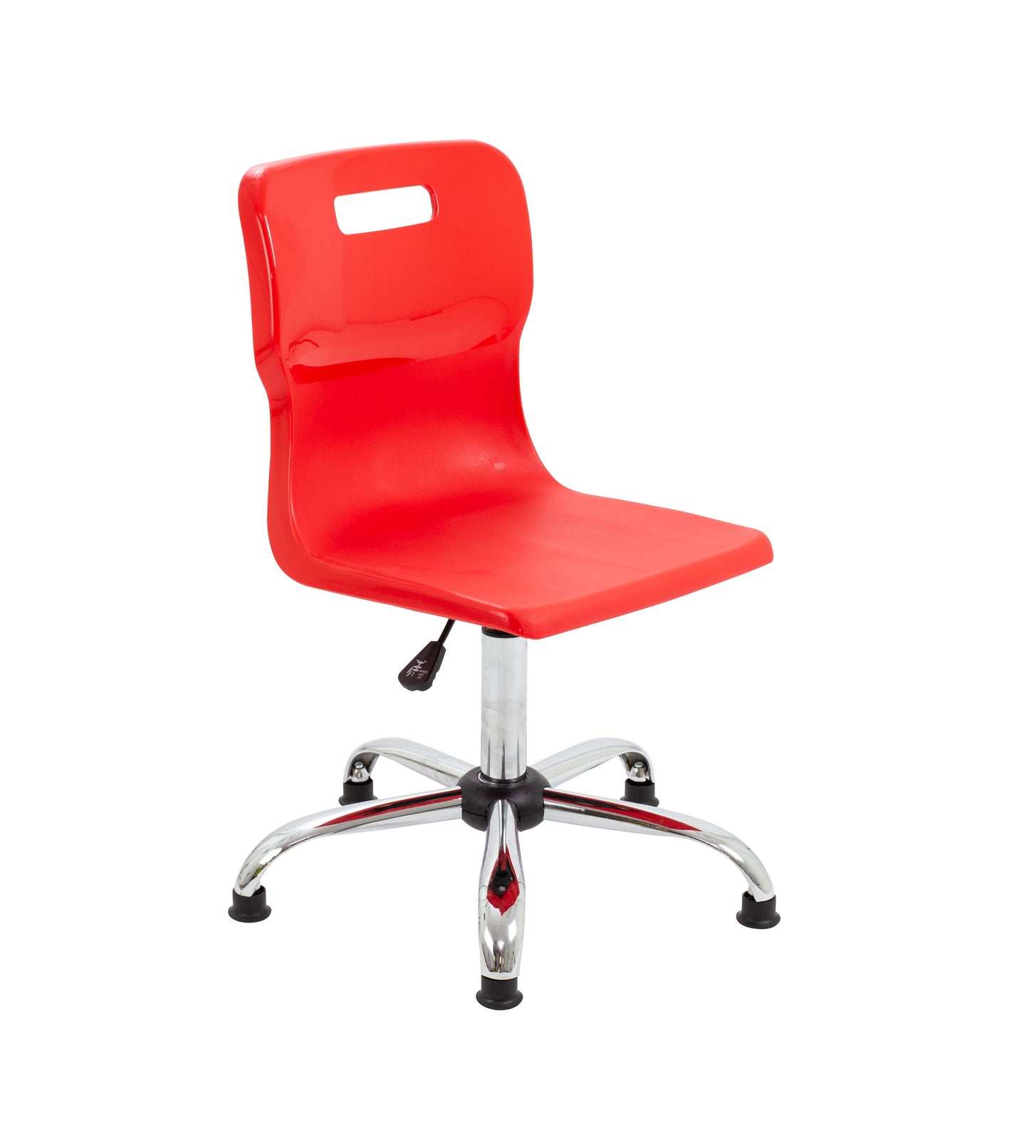 Titan Senior Swivel Chair|Chrome Base With Glides|Age 11 Plus Years|Red