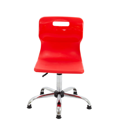 Titan Swivel Senior Chair with Chrome Base and Glides