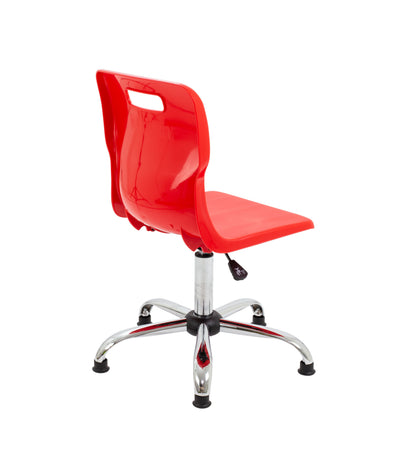 Titan Swivel Senior Chair with Chrome Base and Glides