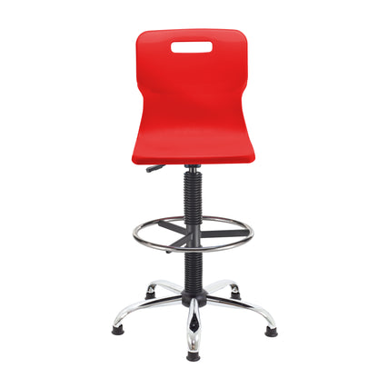 Titan Swivel Senior Chair with Chrome Base, Castors and D-Kit