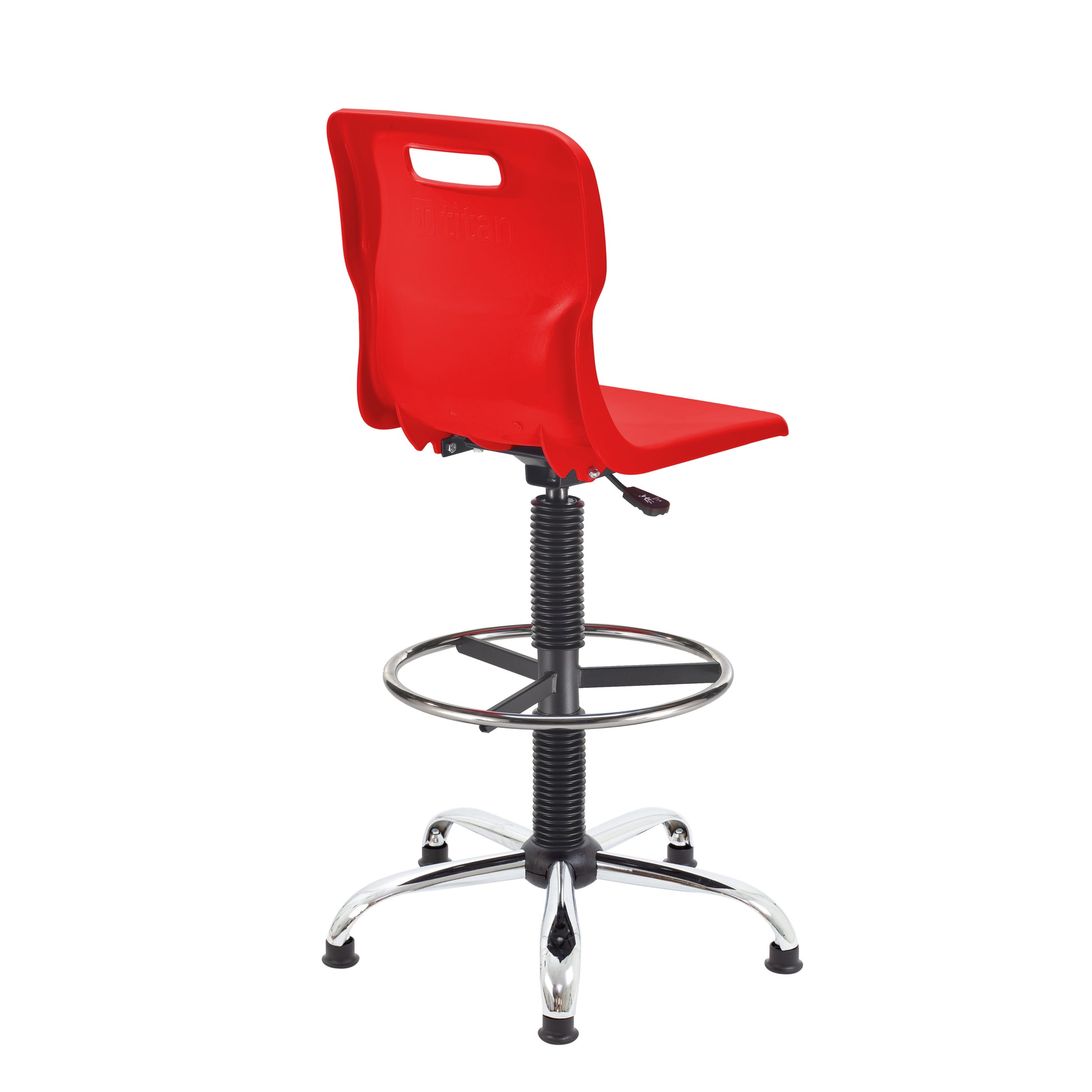 Titan Swivel Senior Chair with Chrome Base, Castors and D-Kit
