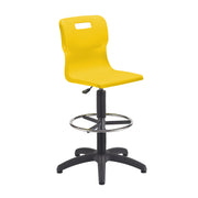 Titan Swivel Senior Chair with Plastic Base, Castors and D-Kit