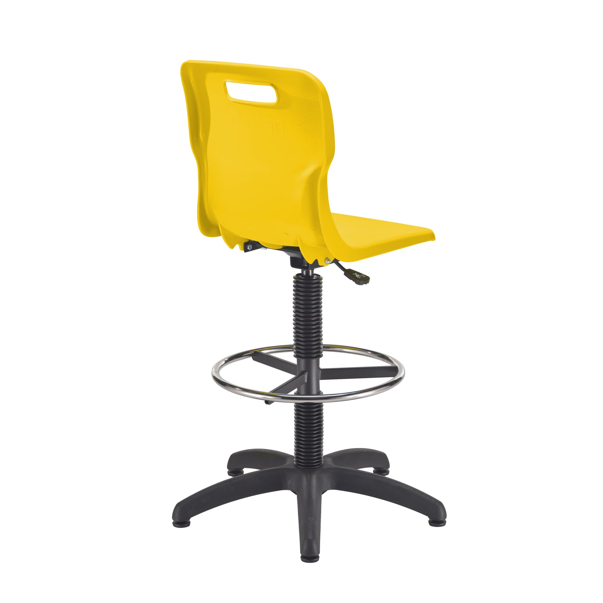 Titan Swivel Senior Chair with Plastic Base, Castors and D-Kit