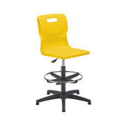 Titan Swivel Senior Chair with Plastic Base, Castors and D-Kit