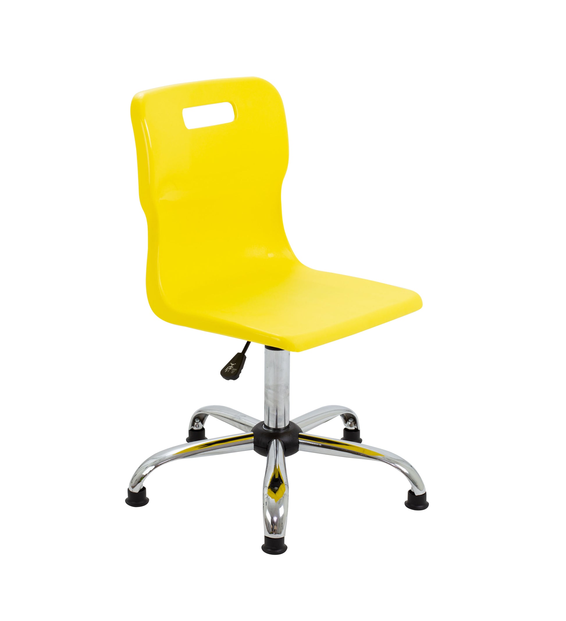 Titan Senior Swivel Chair|Chrome Base With Glides|Age 11 Plus Years|Yellow
