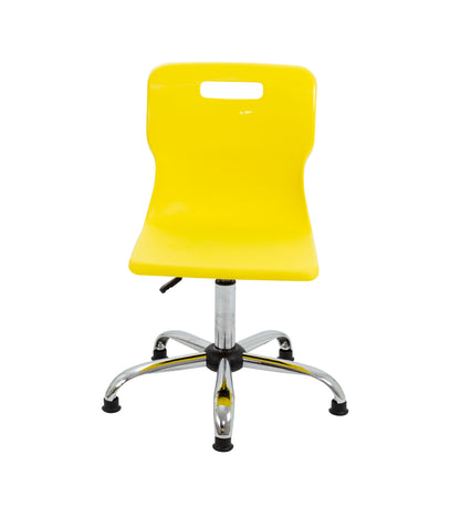 Titan Swivel Senior Chair with Chrome Base and Glides