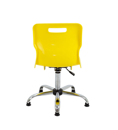 Titan Swivel Senior Chair with Chrome Base and Glides