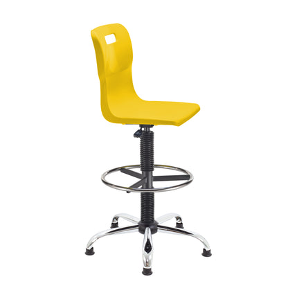 Titan Swivel Senior Chair with Chrome Base, Castors and D-Kit