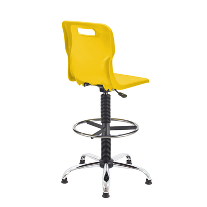 Titan Swivel Senior Chair with Chrome Base, Castors and D-Kit