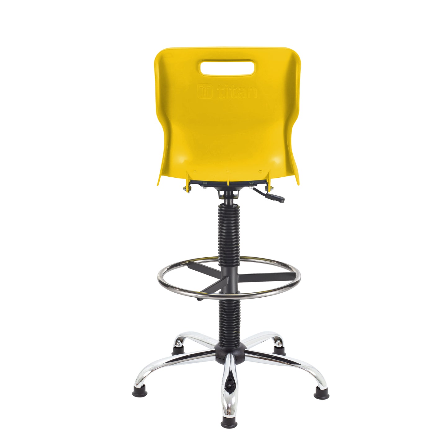 Titan Swivel Senior Chair with Chrome Base, Castors and D-Kit