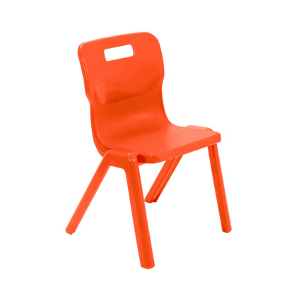 Titan One Piece Chair|Size 4|Age 8-11 Years|Orange