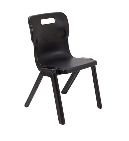 Titan One Piece Chair|Size 5|Age 11-14 Years|Black