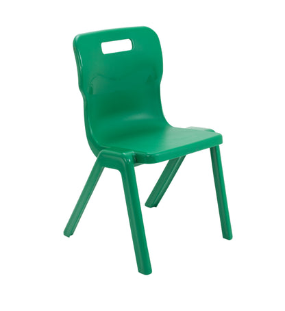 Titan One Piece Chair|Size 5|Age 11-14 Years|Green