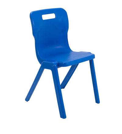 Titan One Piece Antibacterial Chair|Size 6|Age 14 Plus Years|Blue