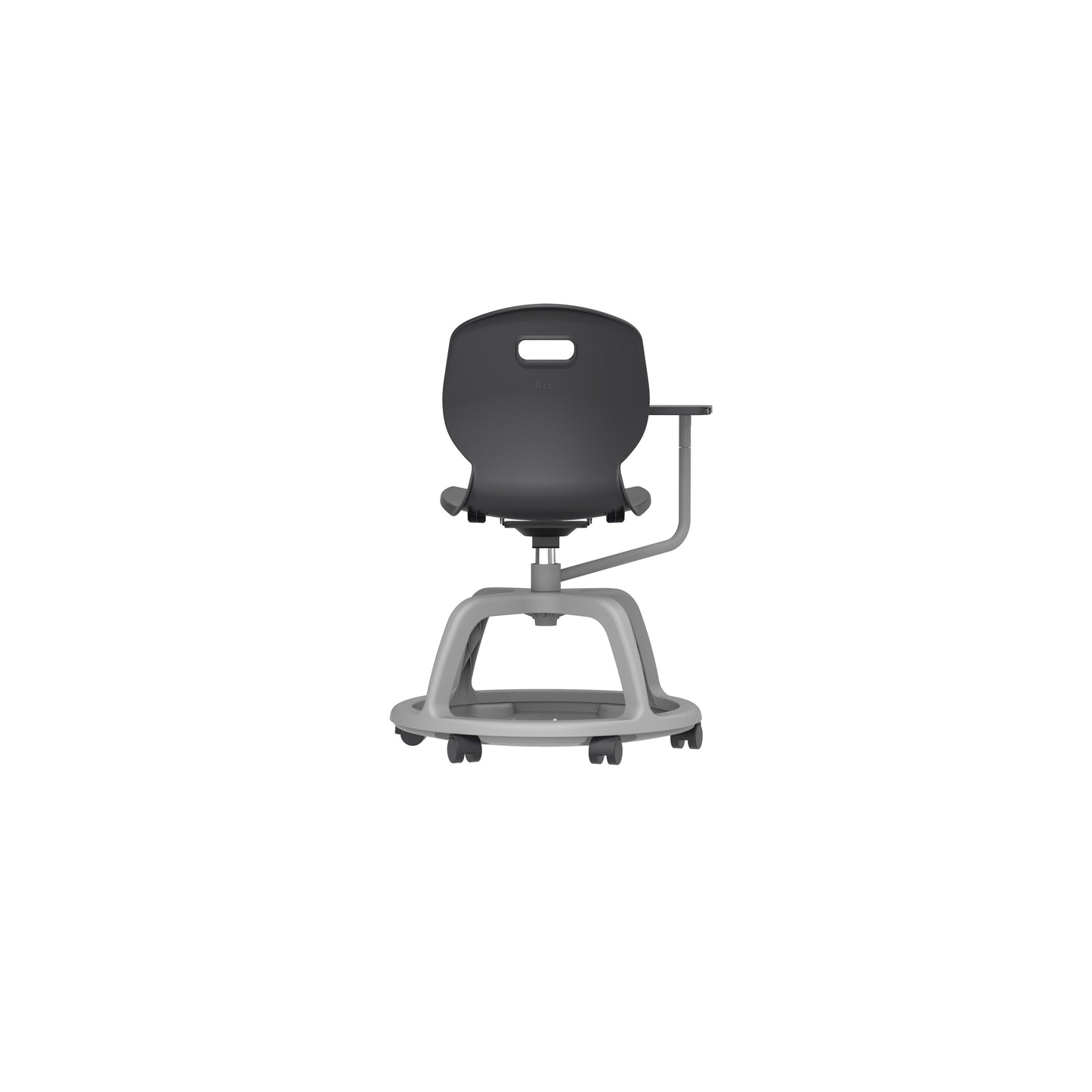 Titan Arc Community Swivel Chair with Arm Tablet