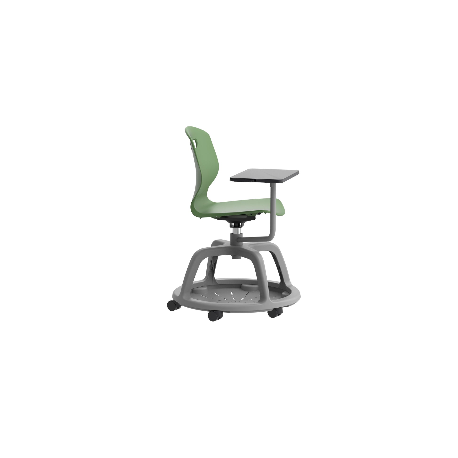 Titan Arc Community Swivel Chair with Arm Tablet
