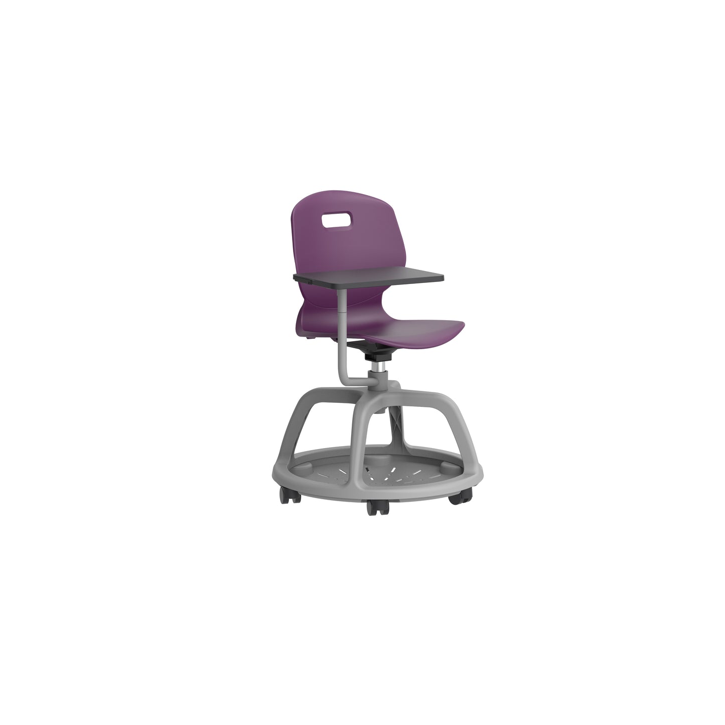 Arc Community Swivel Chair with Arm Tablet|Size 6|Age 14 Plus Years|Grape