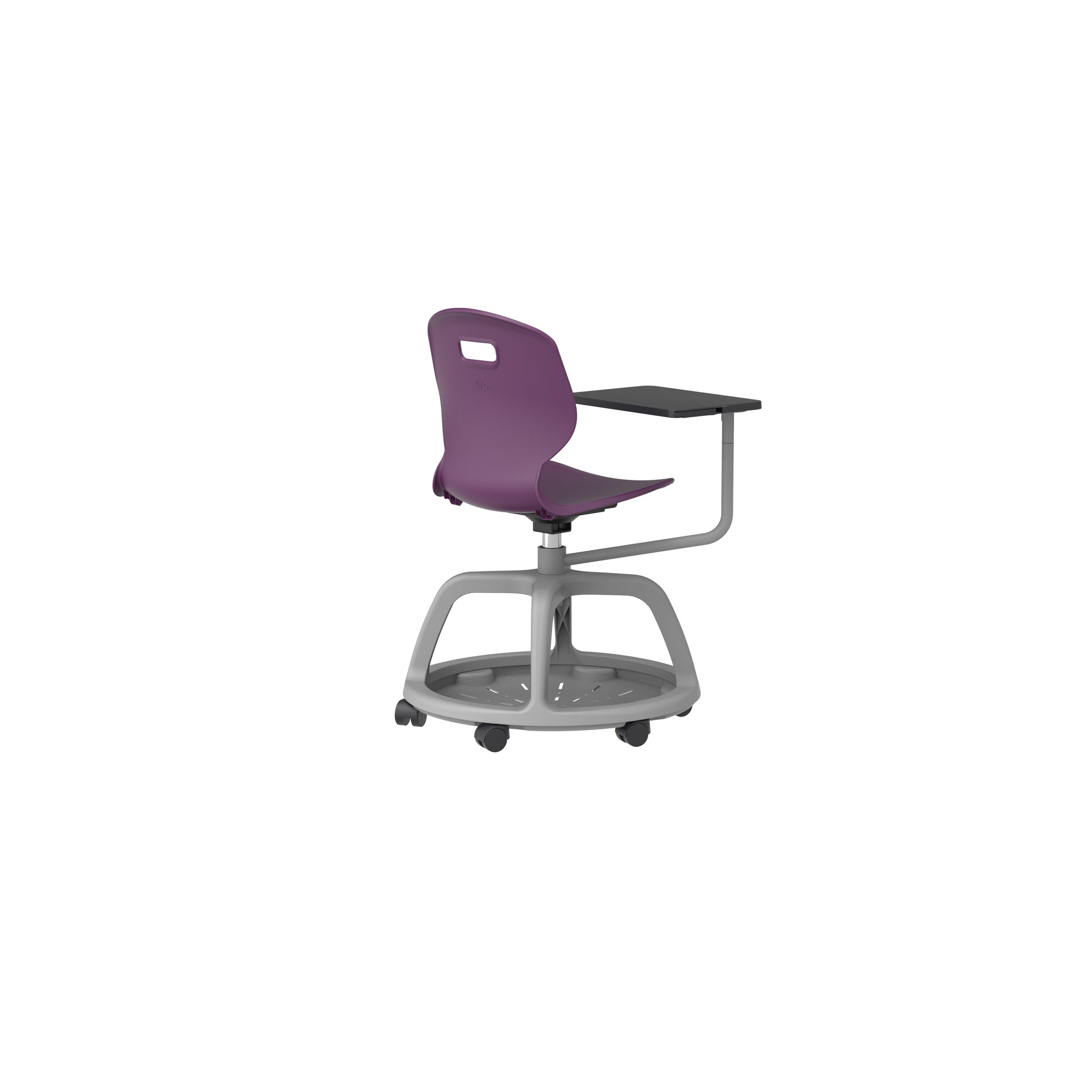 Titan Arc Community Swivel Chair with Arm Tablet