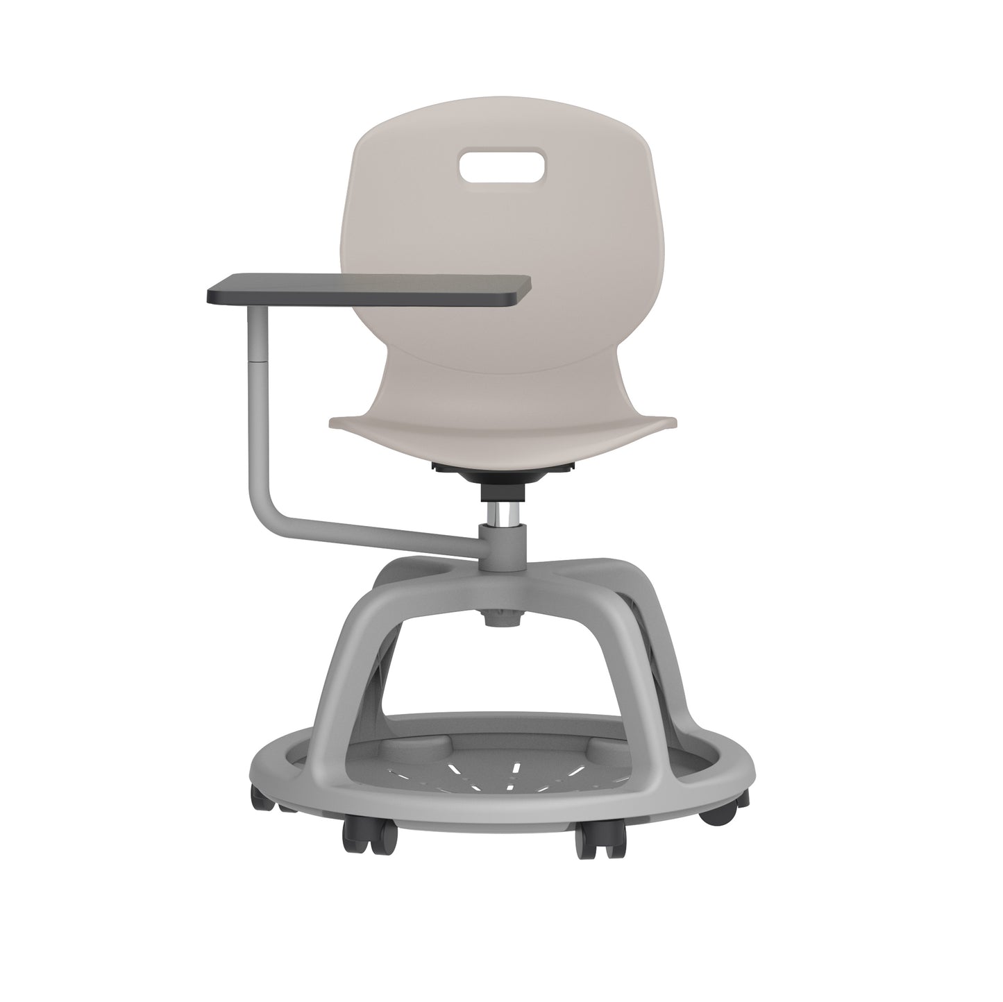 Titan Arc Community Swivel Chair with Arm Tablet