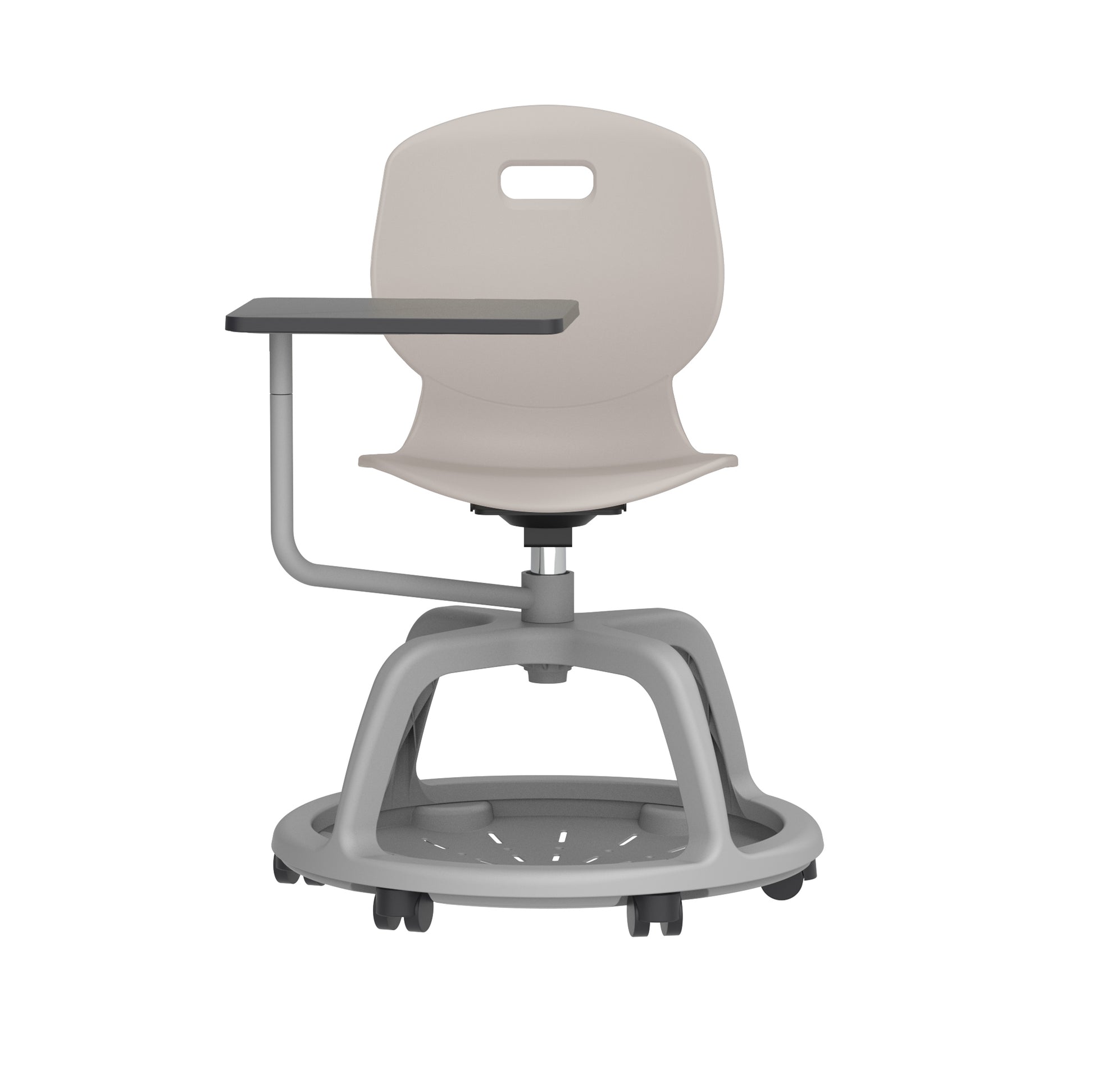 Titan Arc Community Swivel Chair with Arm Tablet