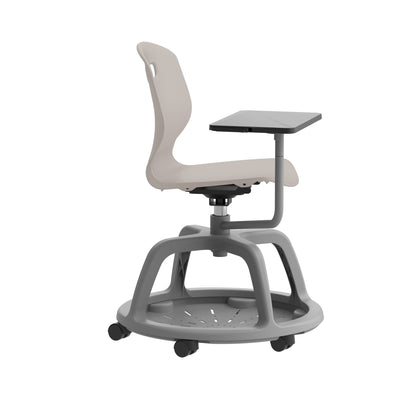 Titan Arc Community Swivel Chair with Arm Tablet