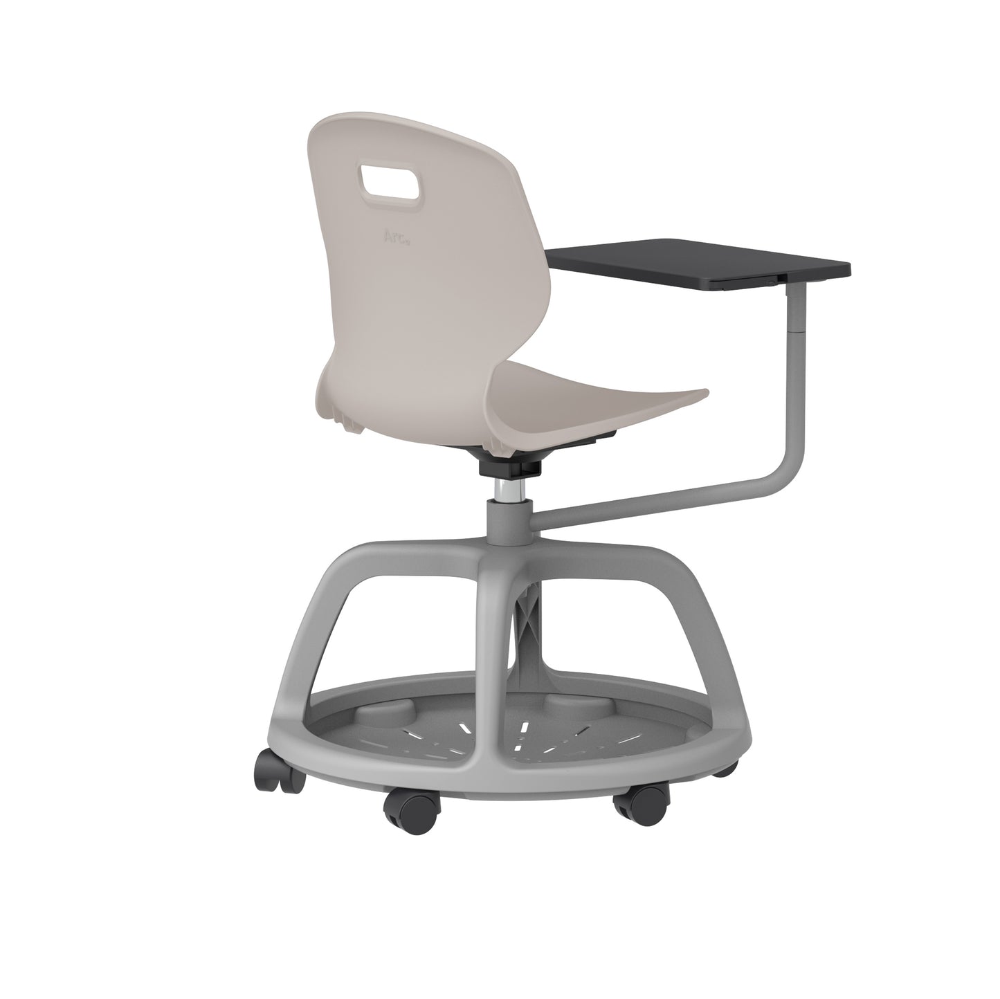 Titan Arc Community Swivel Chair with Arm Tablet