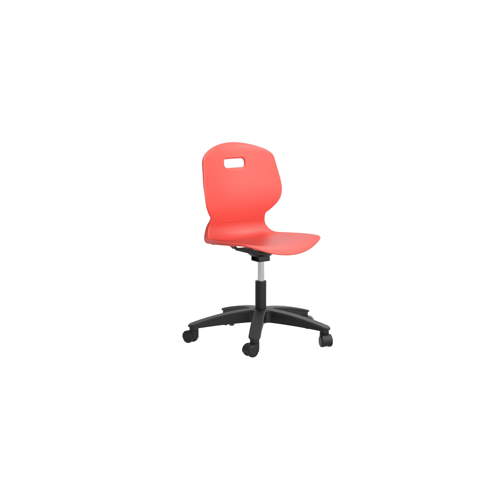 Arc Swivel Fixed Chair|Size 6|Age 14 Plus Years|Coral