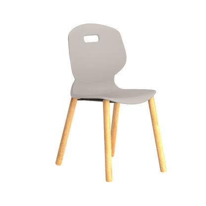 Arc Wooden Four Leg Chair|Size 5|Age 11-14 Years Years|Grey