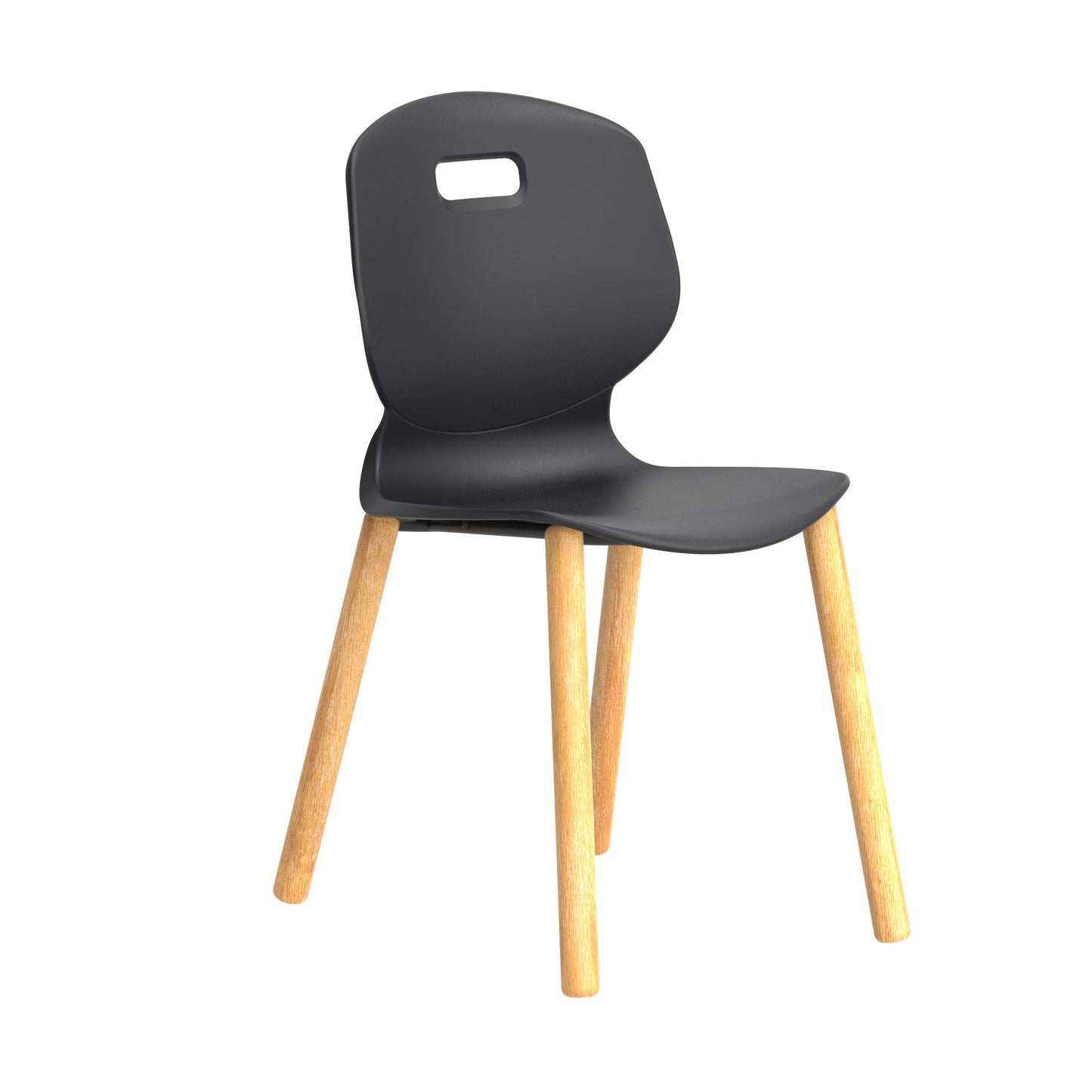Arc Wooden Four Leg Chair|Size 6|Age 14 Plus Years|Anthracite