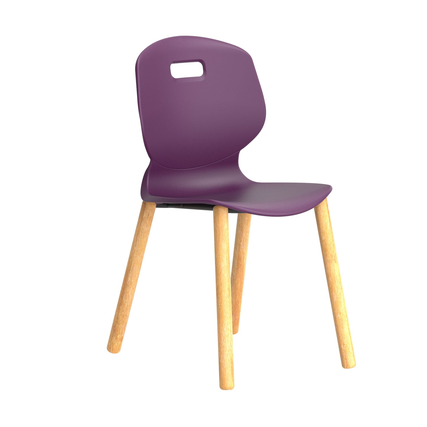 Arc Wooden Four Leg Chair|Size 6|Age 14 Plus Years|Grape