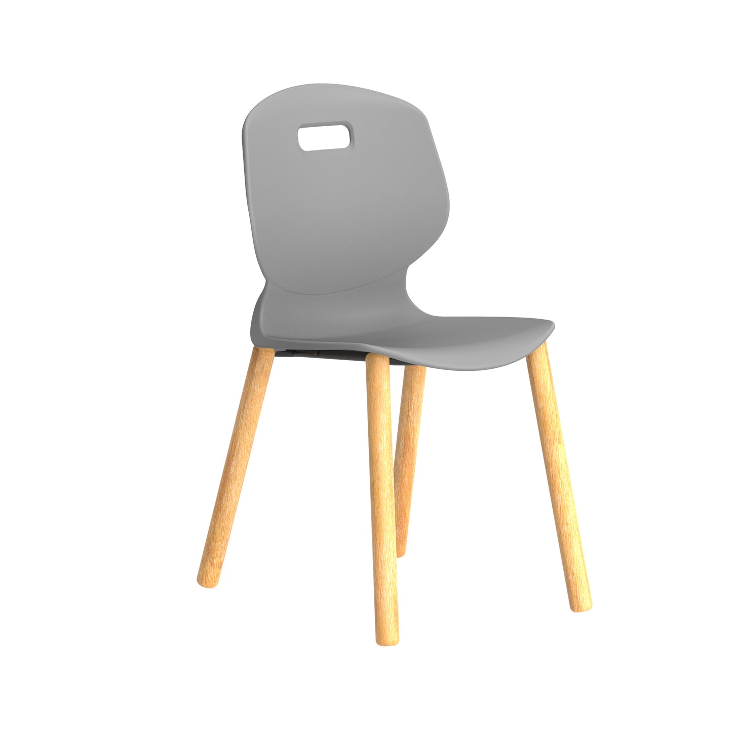 Arc Wooden Four Leg Chair|Size 6|Age 14 Plus Years|Grey