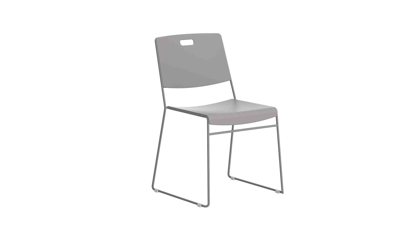 Arc High Density Stacking Chair|Grey