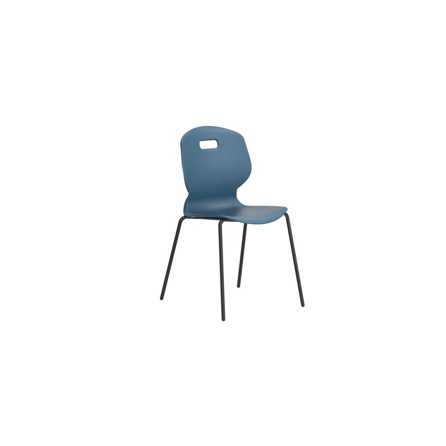 Arc Four Leg Chair|Size 6|Age 14 Plus Years|Steel Blue