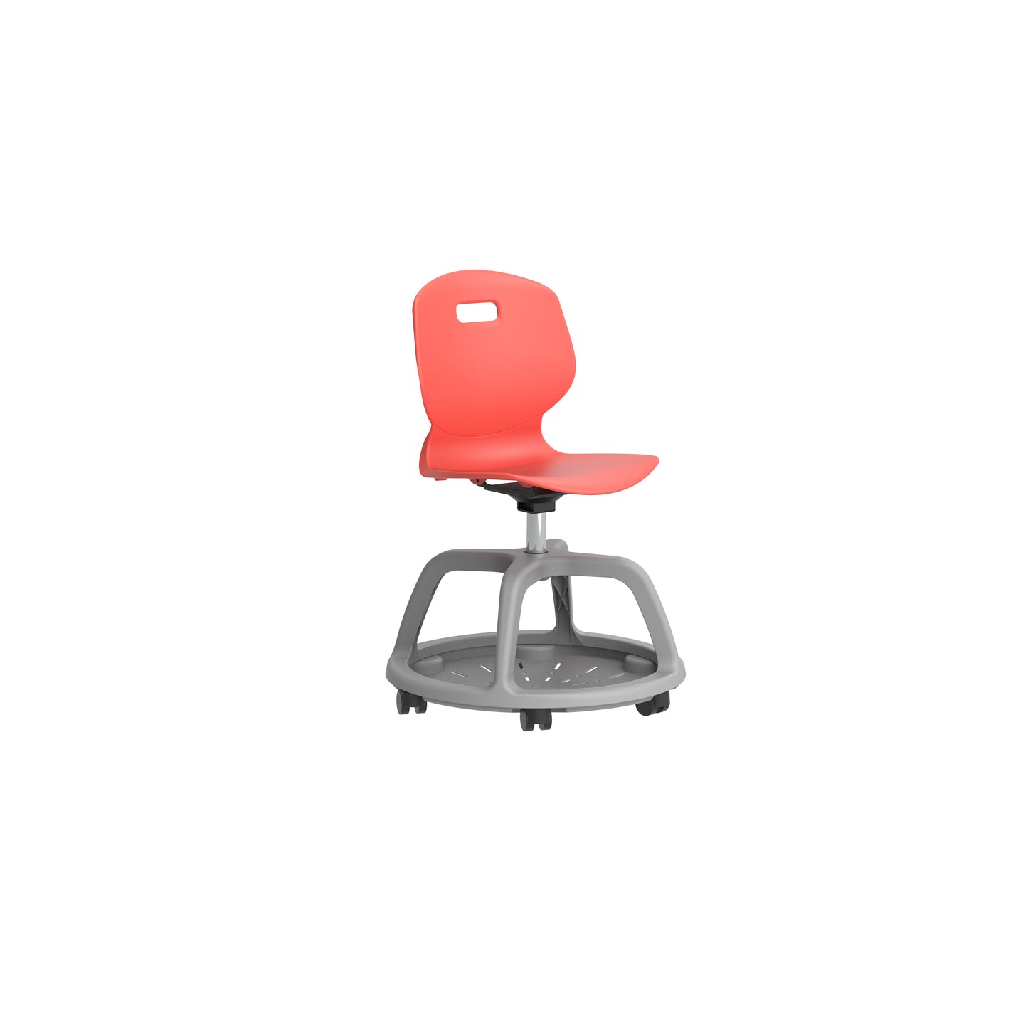 Arc Community Swivel Chair|Size 6|Age 14 Plus Years|Coral