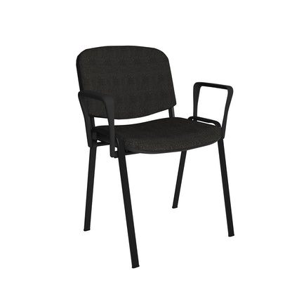 Taurus Meeting Room Chairs – Stackable Conference Seating – Black frame-Available in Multiple Colours