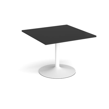 Trumpet base square extension table - TB10-WH-BK