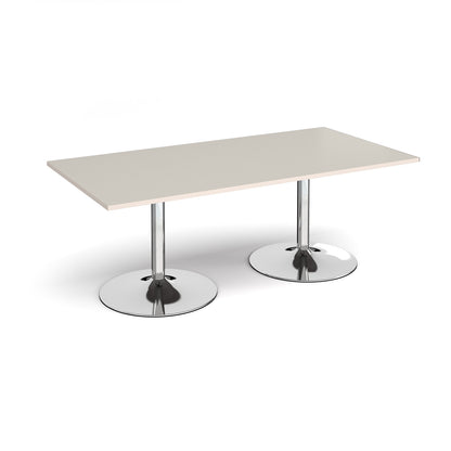 Trumpet base rectangular boardroom table - TB20-C-LG