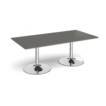 Trumpet base rectangular boardroom table - TB20-C-OG