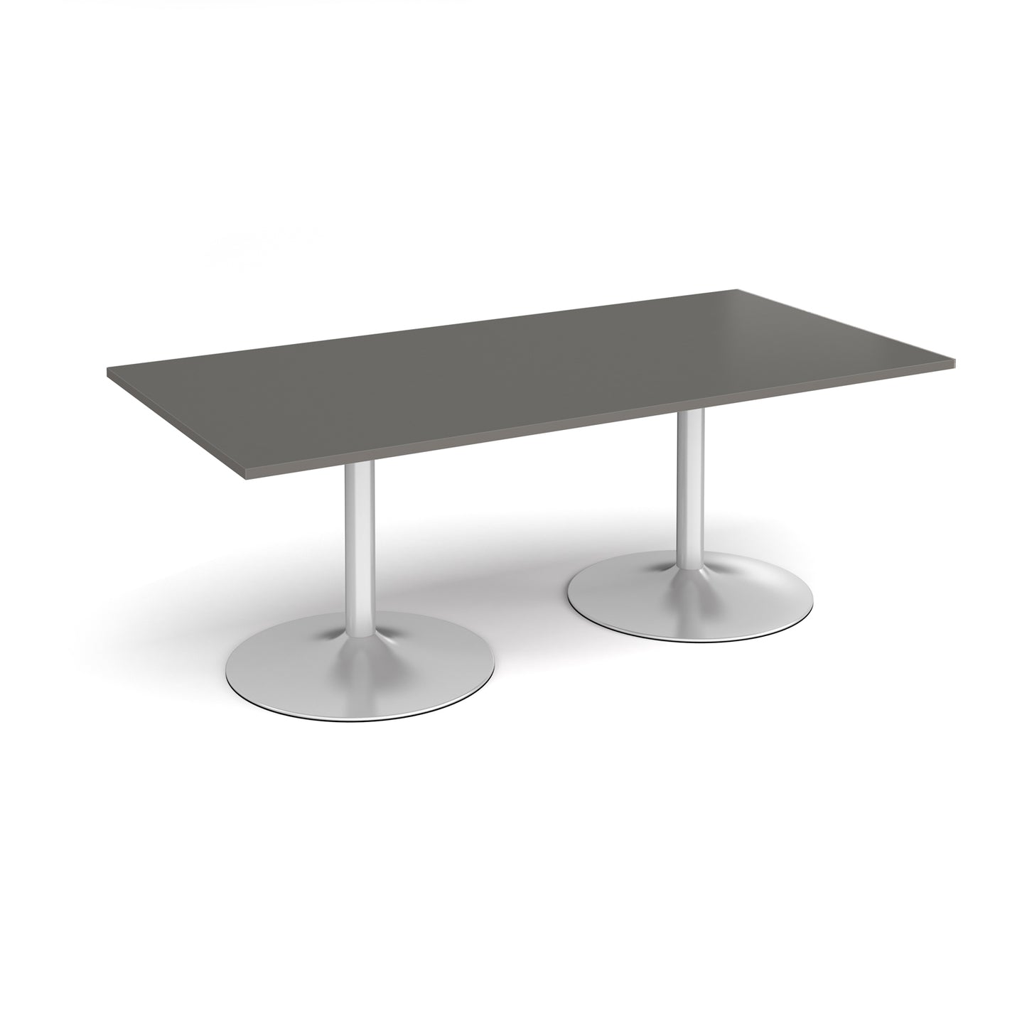 Trumpet base rectangular boardroom table - TB20-S-OG