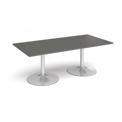 Trumpet base rectangular boardroom table - TB20-S-OG