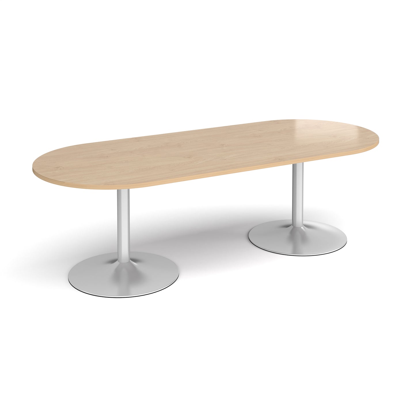 Trumpet base radial end boardroom table - TB24-S-KO