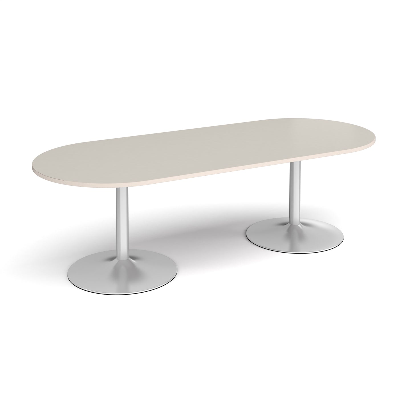 Trumpet base radial end boardroom table - TB24-S-LG