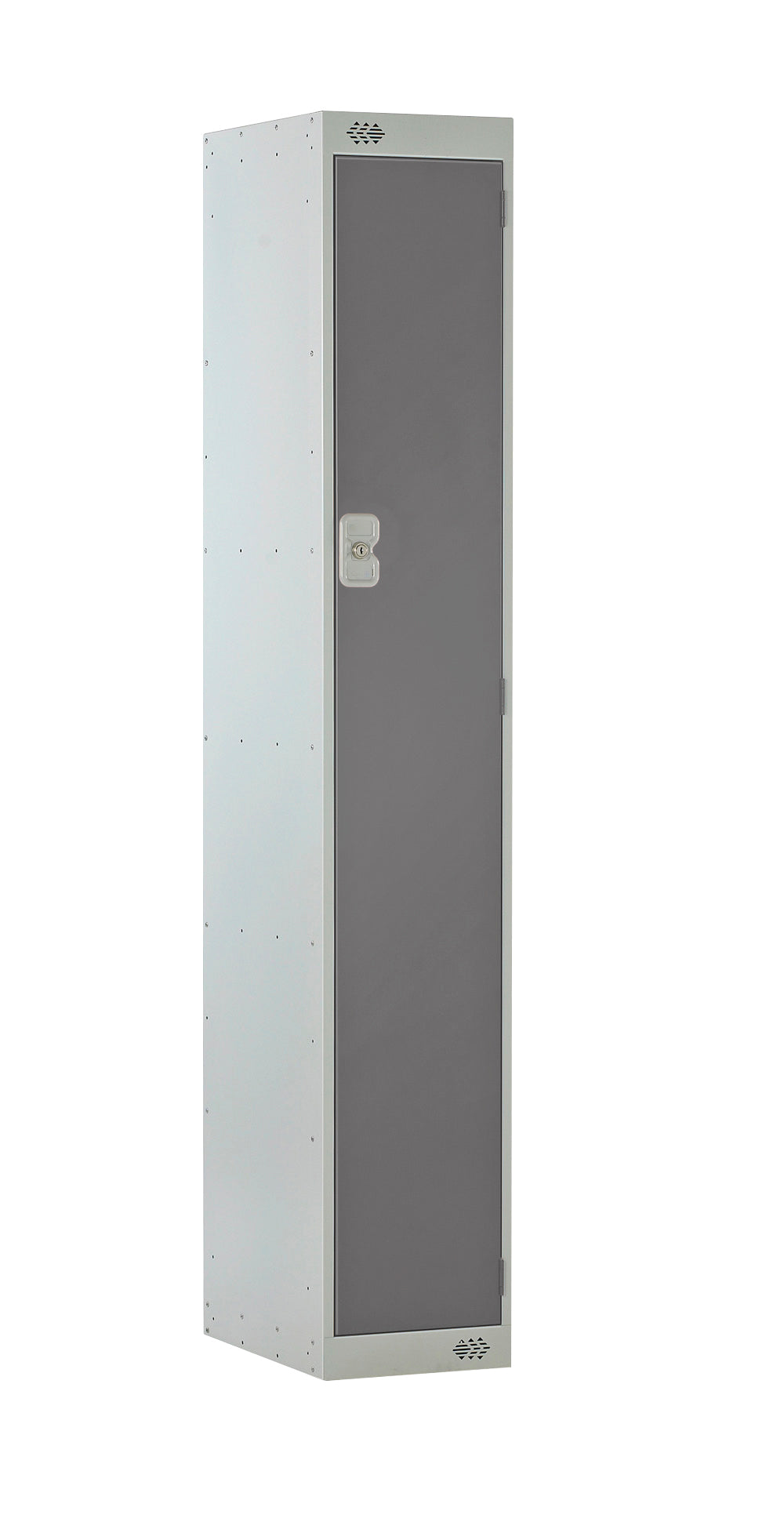 Steel Locker with Coloured Door|1 Door|300x300x1800|Dark Grey