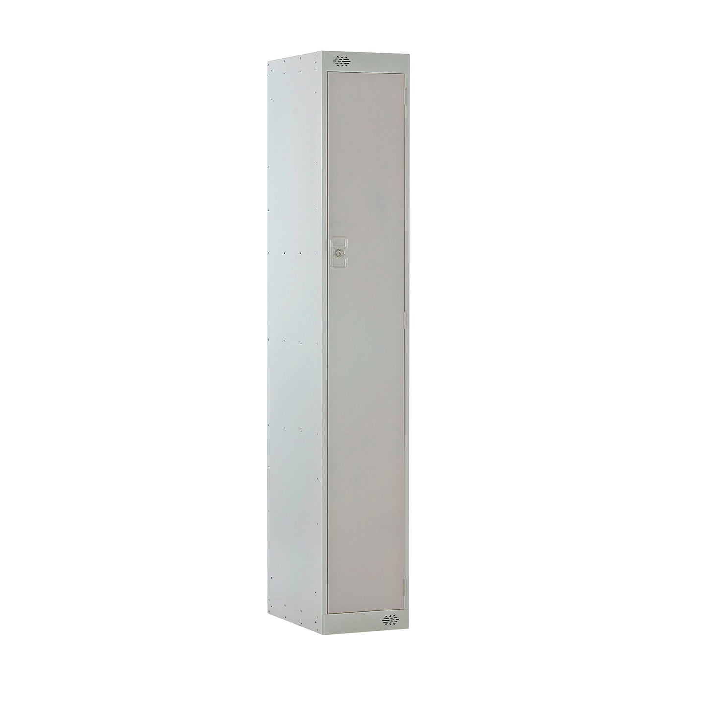 Steel Locker with Coloured Door|1 Door|300x300x1800|Light Grey