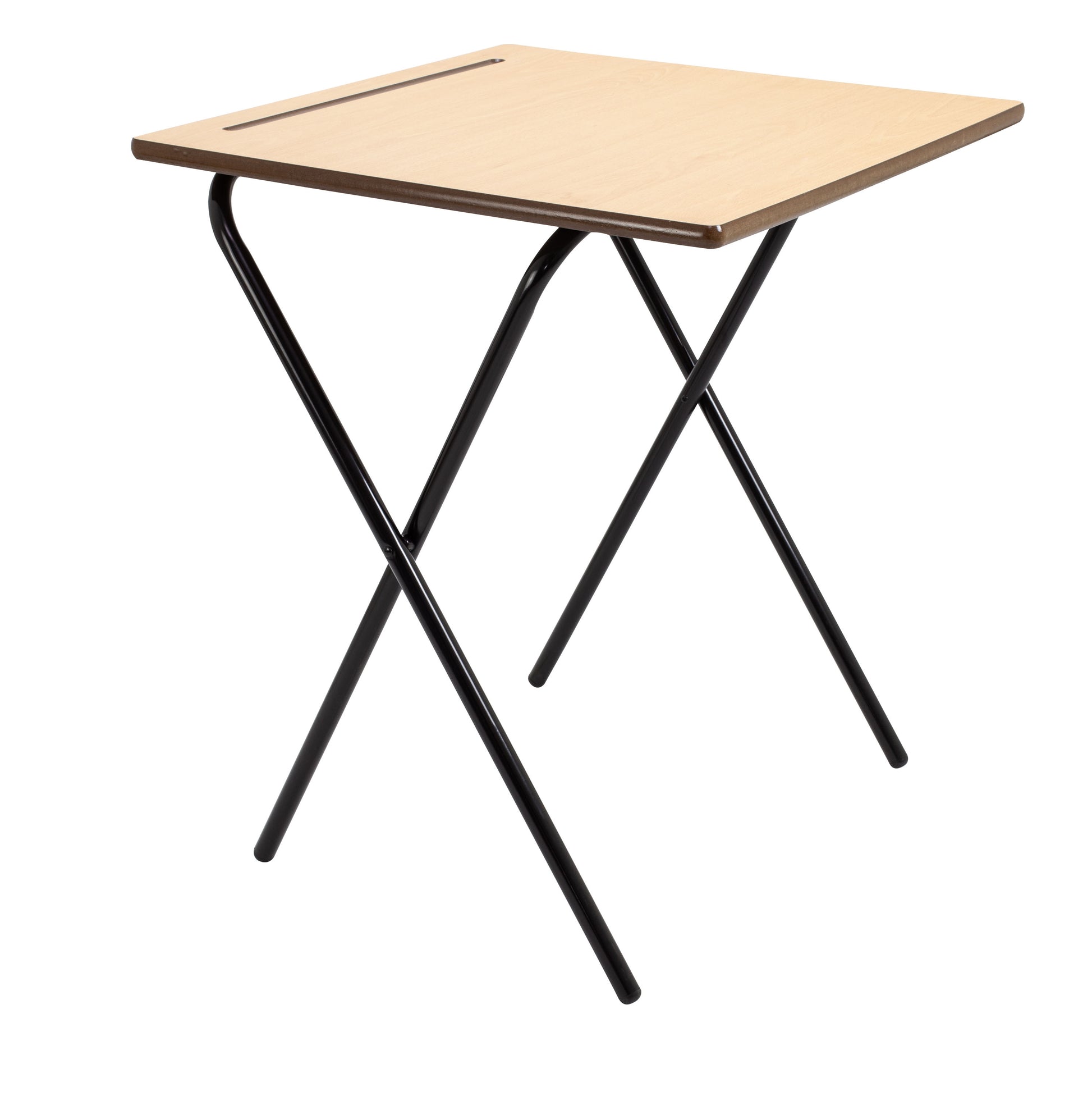 Titan|MDF Edge Folding Exam Desk with Safety Bar|600x600x720|2 Pack