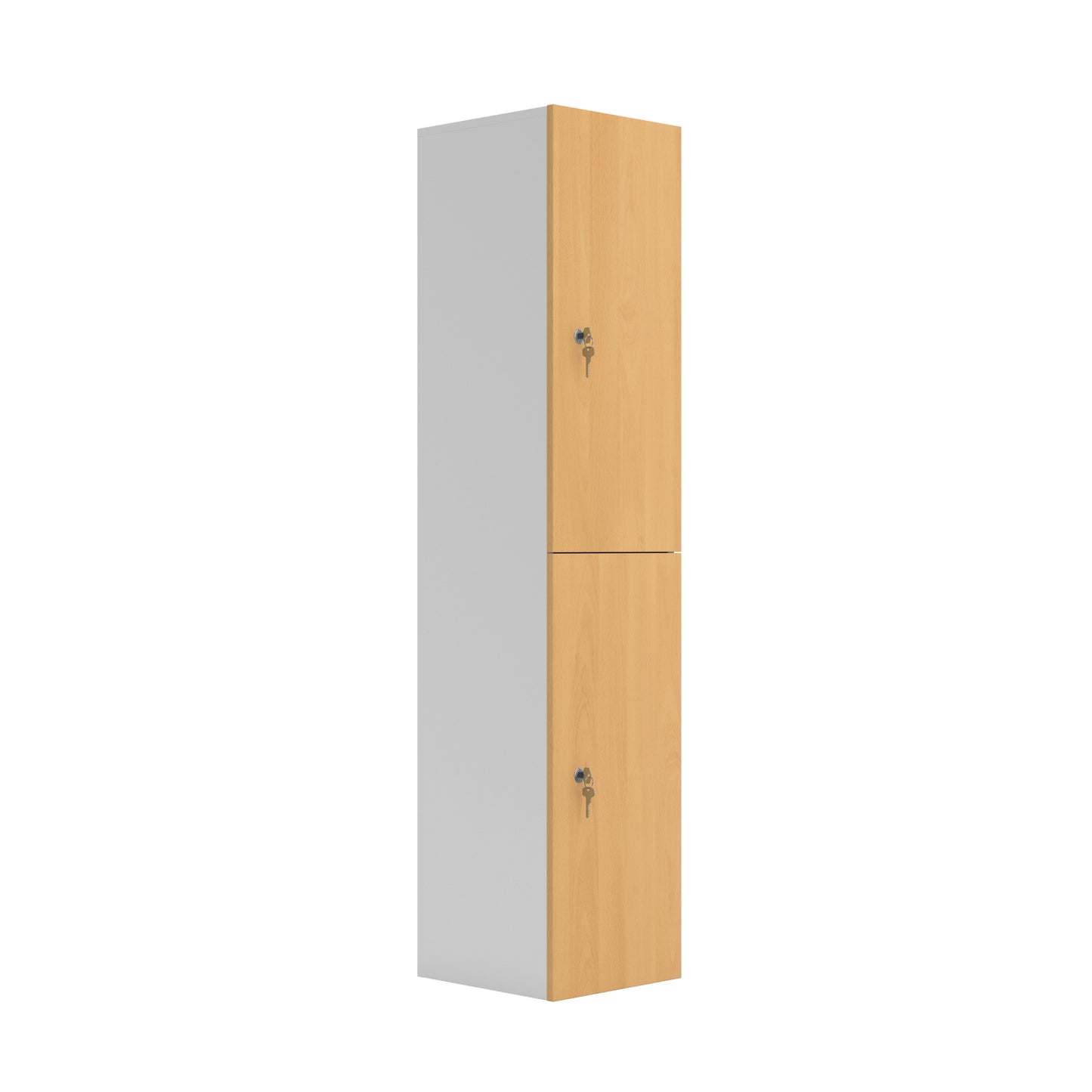 Wooden Locker|2 Door|350x400x1900|Ellmau Beech