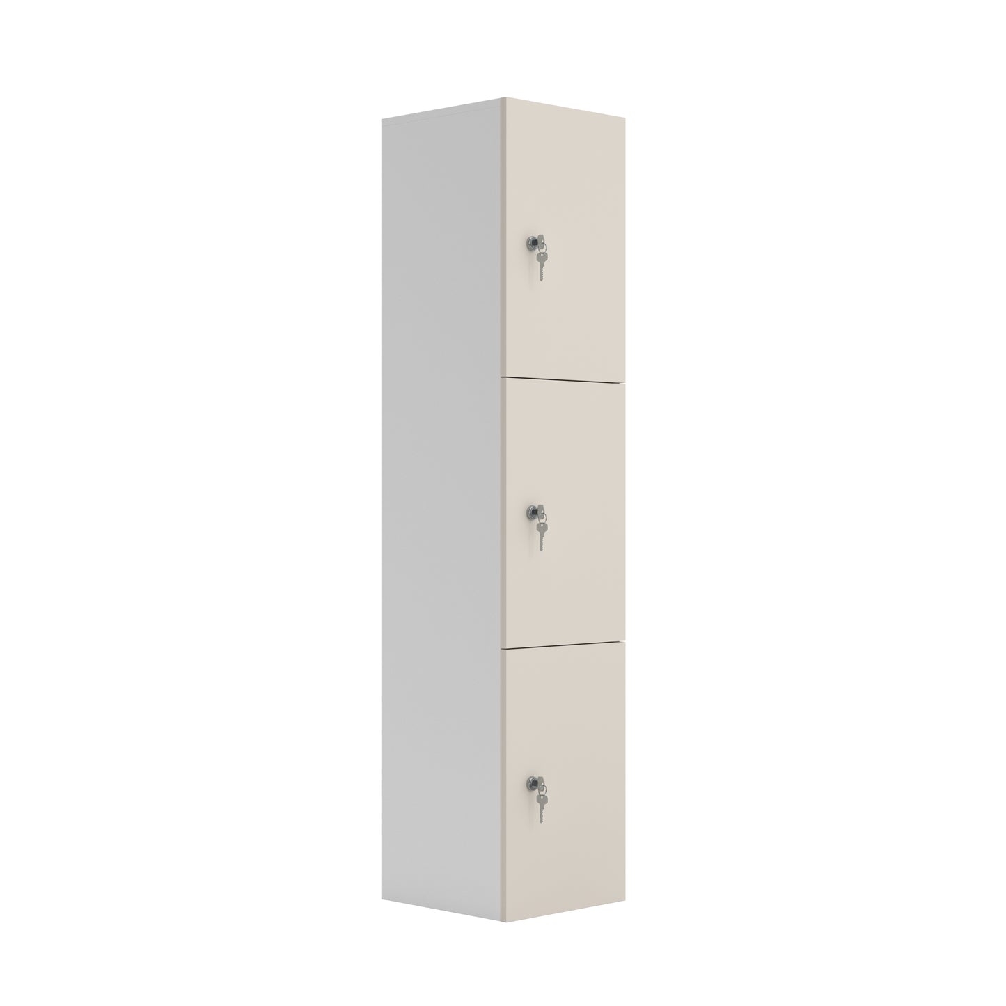 Wooden Locker|3 Door|350x400x1900|Grey